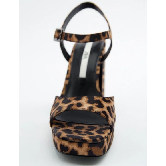 Zara leopard platform heels - Picture 5 of 7